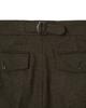 Sinkia Asymmetric Tuck Detail Gurkha Trousers Brown Khaki