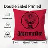 Mode J-Jagermeister Kissenbezug Premium Komfort Wendbarer Kissenbezug -Zwei-in-Eins-Design für jeden Raum & Autoinnenraum