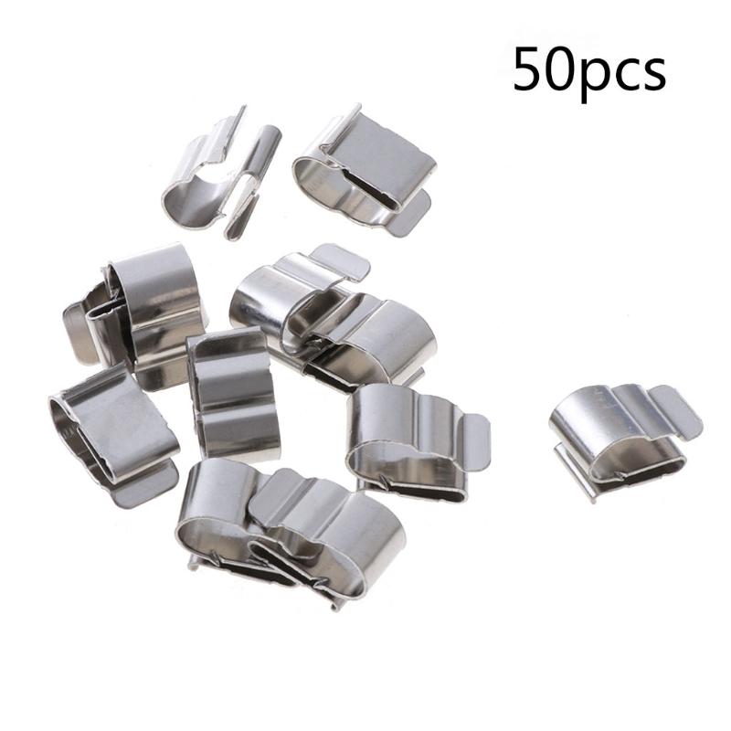 50 szt. Klips do kabla fotowoltaicznego ze stali nierdzewnej 2x6mm Do montażu systemu Instalacja Sprzęt morski Łódź 1