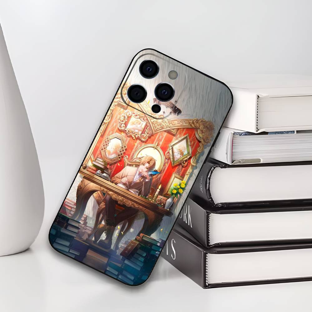 M-Mushoku Tensei Jobless Reincarnation Phone Case For iPhone 17,16,15,14,13,12,11 Plus,Pro Max,XS,Soft Black Cover