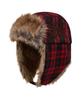 HOODHOOD Hd Fur Trooper Hat Check Red