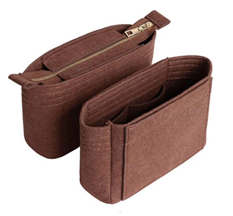 Women's Large Capacity Felt Makeup Bag – Multifunctional High-End Cosmetics Storage Pouch