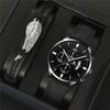 New Fashion Trend Wing Bracelet Set Fashion Casual Personality Men's Quartz Belt Watch