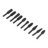 10PCS Black Rotary Burr Set Compact Engraving Tool Multifunctional Grinding Head