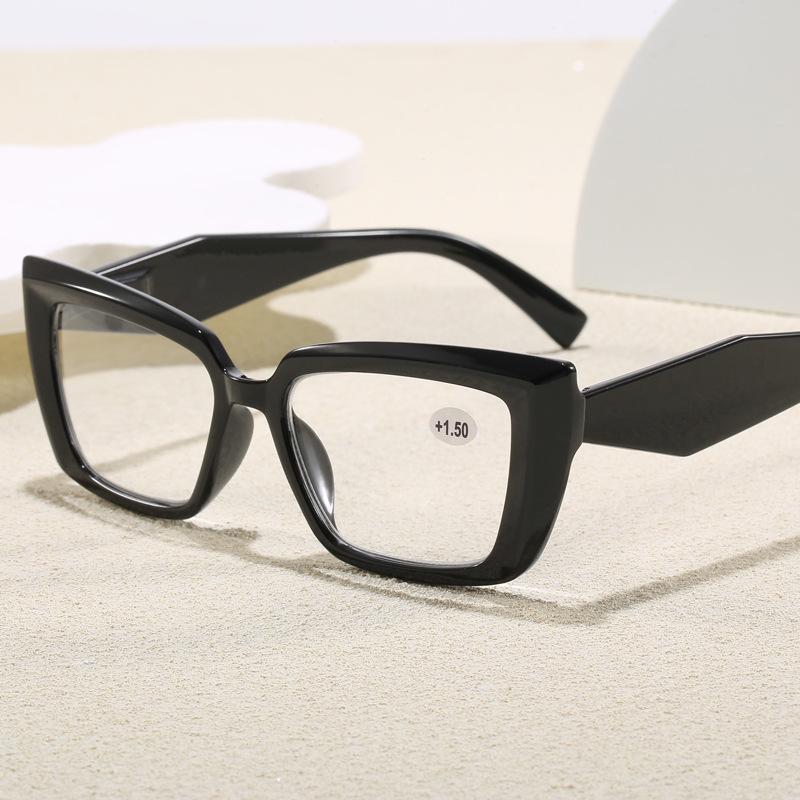New Cat-eye Square Frame Reading Glasses for Middle-aged & Elderly - Fashionable High-Definition Design