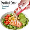Kompaktní velikost, kráječ na více druhů ovoce do kuchyně, ideální na hrozny, třešně, a další, rychle krájí zeleninu a ovoce na stejnoměrné plátky