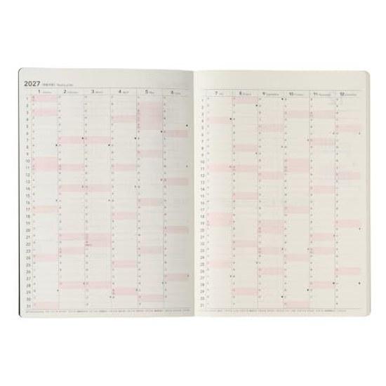 Nolty Planner 2027 A5 Weekly Block Black 6806 (Starts December 2026)