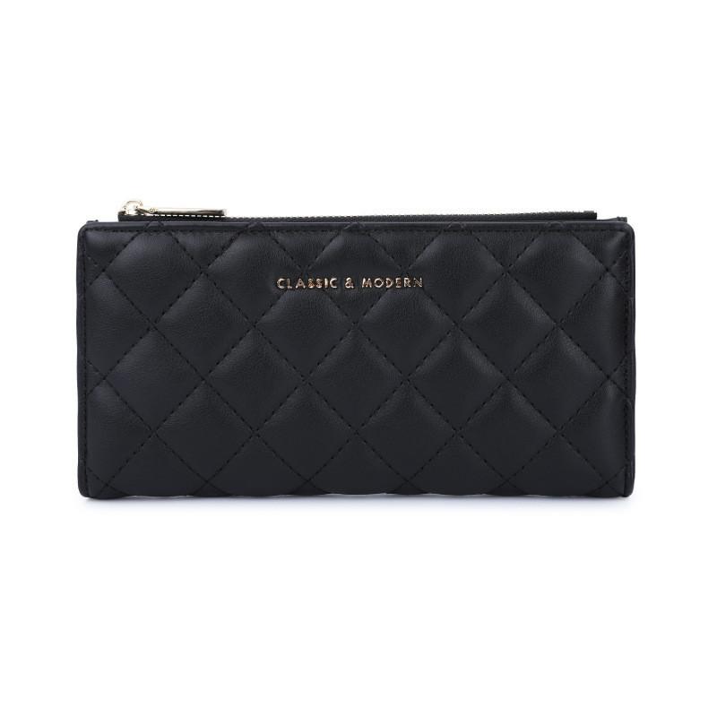 

Fashionable Cross-border Style Long Wallet For Women With Various Compartments чёрный