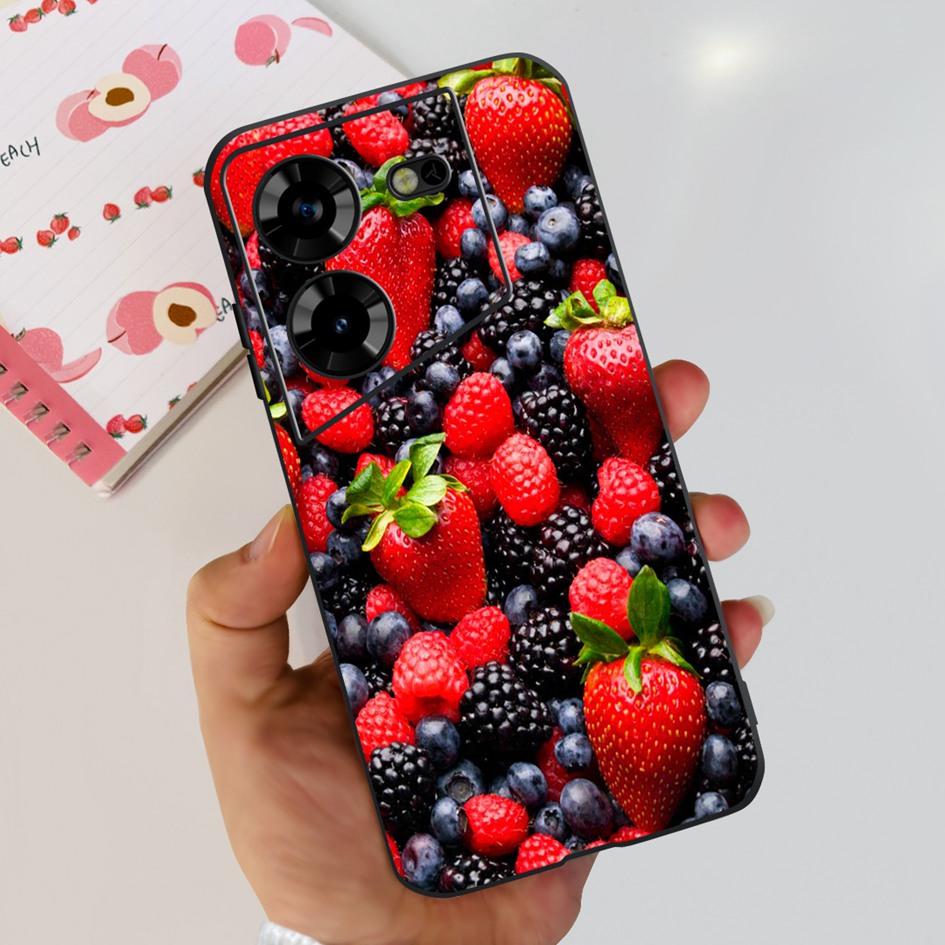 For Tecno Pova 5 2023 Case LH7n Fashion Butterly Flower Soft Silicone Phone Back Cover For Tecno Pova 5 4G Funda on Pova5 Bumper