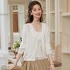 Women's French Style Soft V-Neck Knit Cardigan