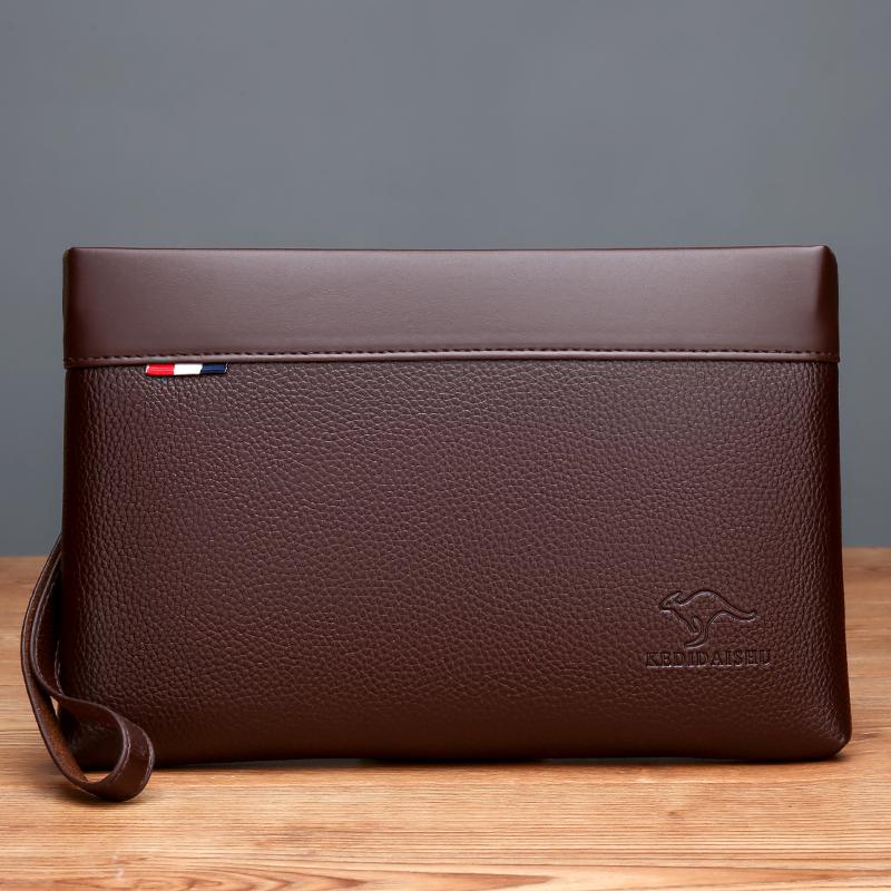 Durable Leather Clutch Bag Luxury Design Large Capacity Card Holder Handbag Multi-card Coin Purse Men Wallet For Men
