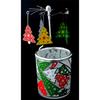 Bunter Kerzenhalter mit rotierenden Flügeln (Weihnachtsbäume)