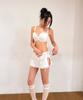 VINAJ Baby Lace Half-Cup Bikini Bra (White)