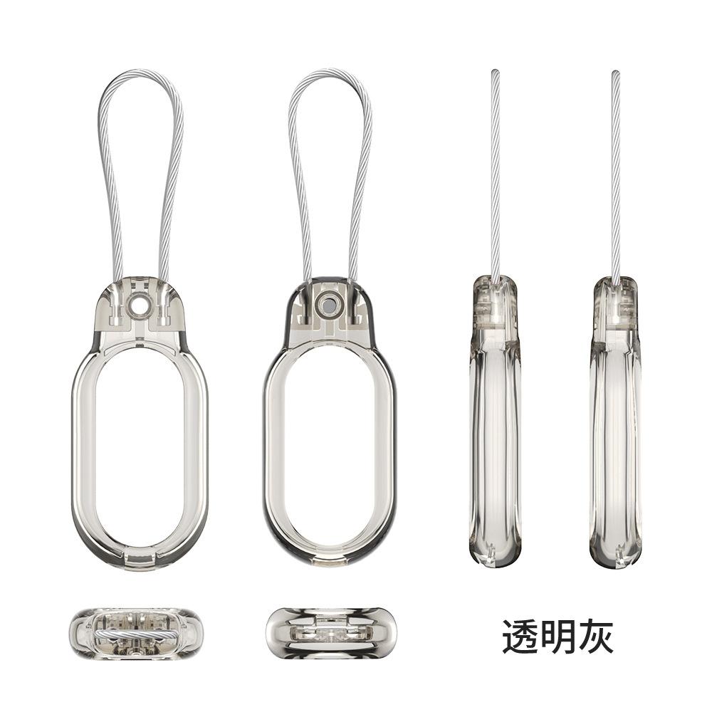 

Чехол для Samsung SmartTag2 с проволочным тросом - Надежный держатель-чехол для GPS-трекера для ключей, кошелька, багажа, противоударный чехол серый