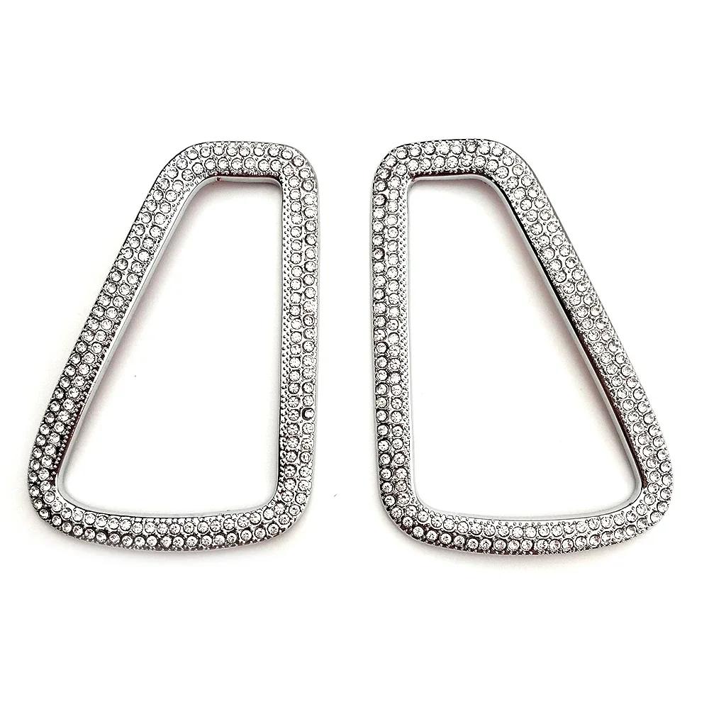 

For Mercedes Benz A Class W177 - A180 A200 A220 A250 A35 AMG Dashboard Side Air Conditioner AC Vent Diamond Trim Ring срібний