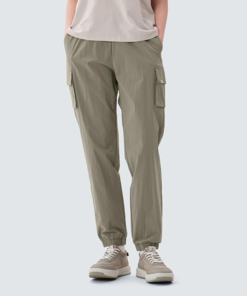 Snow Peak Apparel Root Women'S Cargo Jogger Pants (S25Mwrpt61) Khaki Gray
