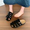 Baotou Slippers Women's Summer Wear 2025 New Thick-bottomed Sandals Fashion Internet Celebrity Ins Tide Large Size One-word