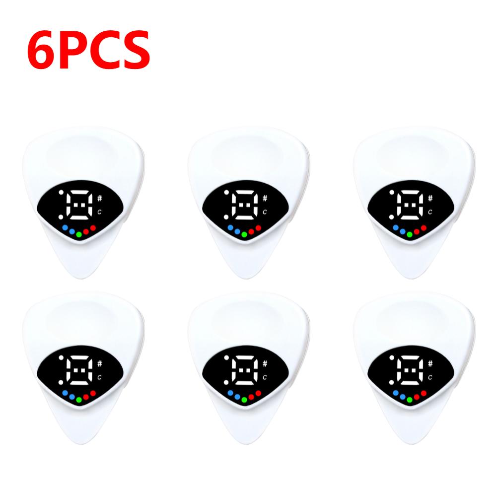 1-5pcs 2-in-1 Guitar Picks Tuner Digital Acoustic Guitar Tuner Electric Guitar Tuner for Acoustic Electric Guitar Bass Mandolin