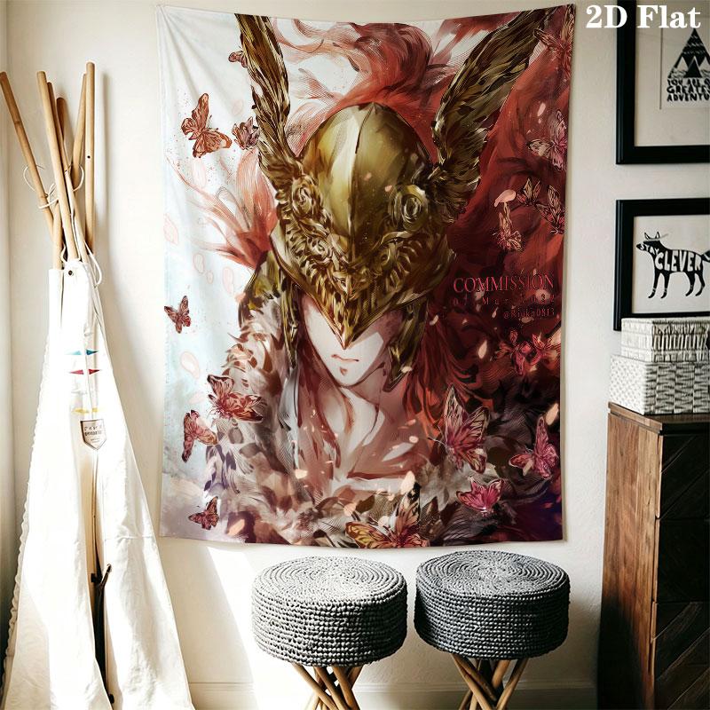 Malenia Fury Wall Hanging Printed Fabric Blanket Decorative Tapestries for Bedroom Living Room Home Decor