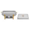 9L Rectangular Chafing Dish Food Warmer Container with Lid Stainless Steel Chafer Chafing Dishes Buffet Set for Hotel Catering