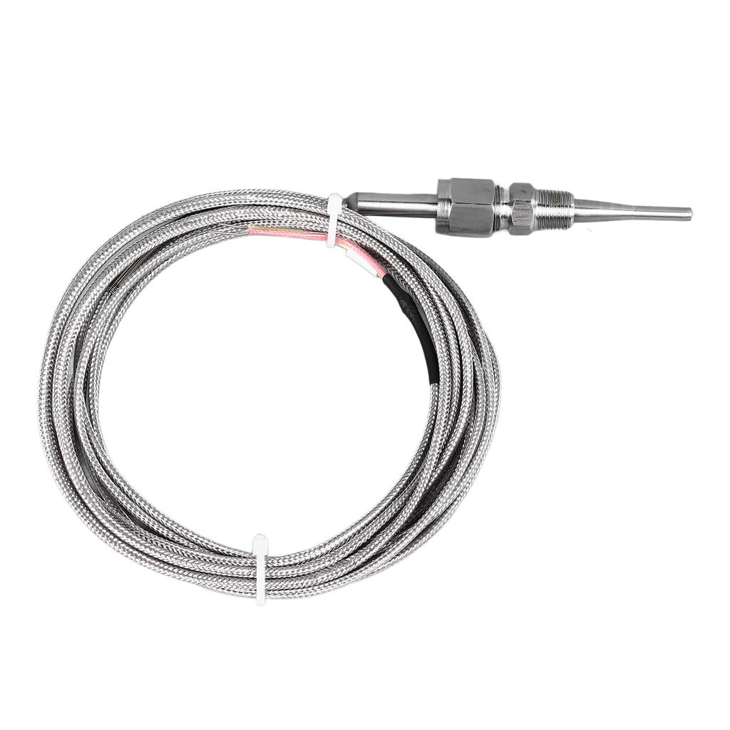 K Type Thermocouple Probe 18in NPT Adjustable Stainless Steel Temperature Sensor with 3 Meter