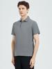 Baumwolle Beidseitig Nahtloser Kragen Revers T-Shirt Baumwolle Kurzarm Minimalistisch Leicht Atmungsaktiv Sommer Lässig Business T-Shirt