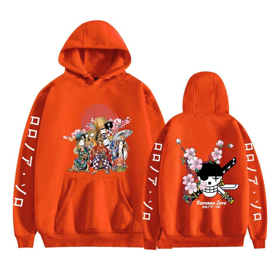 Mens Womens Hoodie ONE PIECE Anime Hoodies Streetwear Casual Cartoon Printed Hooded Pullover Sweatshirts