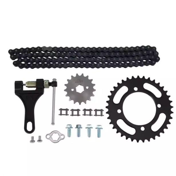 420 Model Aluminum Sprocket Gear Chain Kit for 50cc Motorcycles