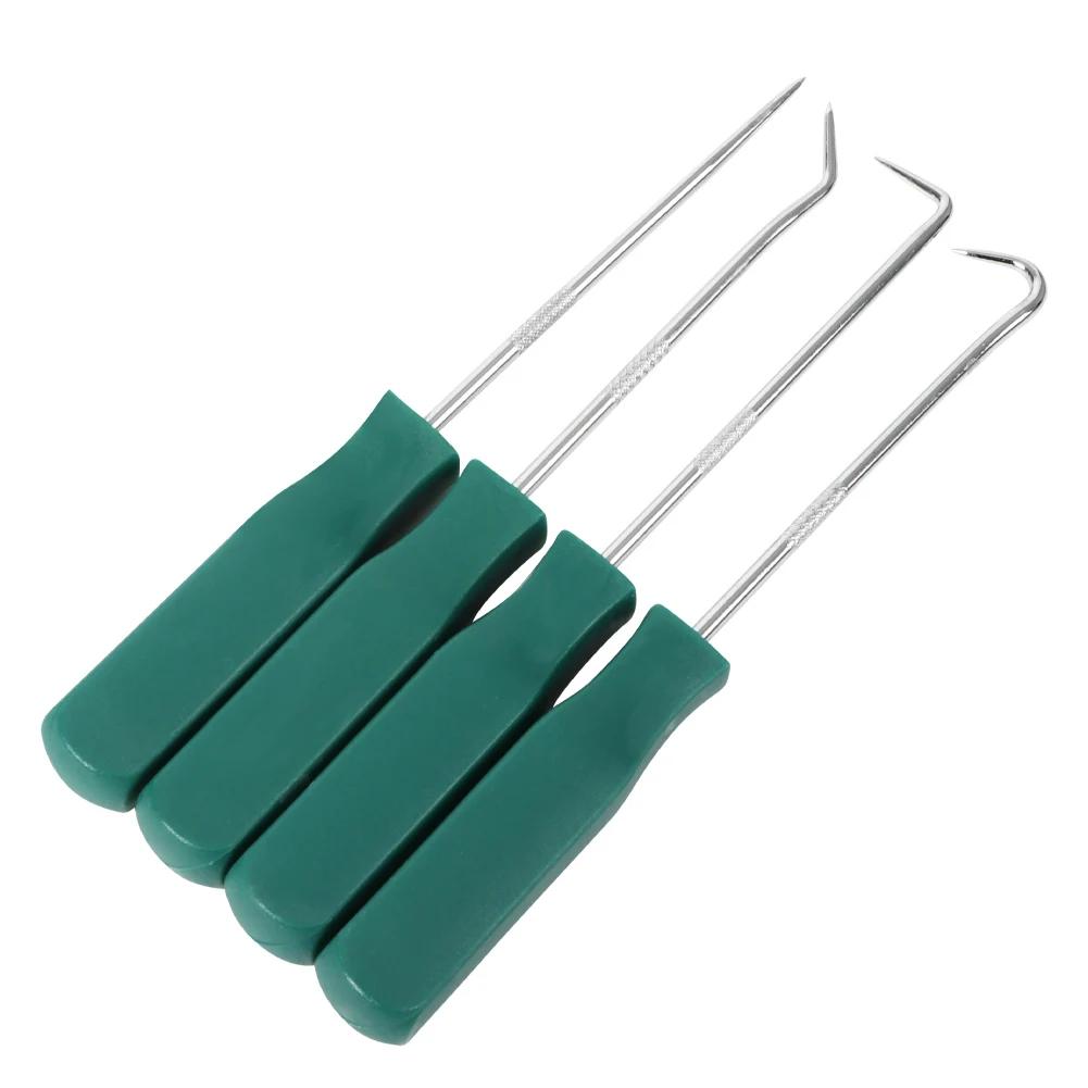 4Pc 140mm Oil Seal Screwdrivers Set Car Auto Vehicle Pick Hooks For Garages General-Plumbers Mechanics Workshop Car Tools