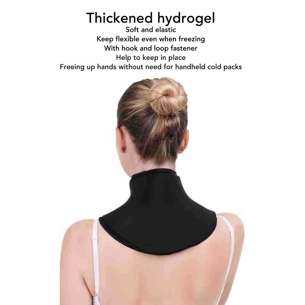 Shoulder Neck Gel Ice Pack Wrap Reusable Cervical Cold Compress for Sports Injuries Swelling Office Surgery Recovery