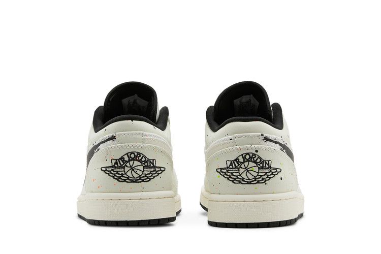 Men's Sneakers Nike Jordan 1 Low Brushstroke Natural/Black-Multi