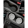 1pcs Car Cup Holder Coasters, Shiny Cup Holder Insert Coasters, Universal Anti-Slip Car Cup Holder Decorative Silicone Coasters, Car Interior Pad