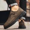Men's Autumn Big-Toe Leather Shoes – Business Formal Casual Leather Low-Top Martin Style Breathable Comfortable Footwear