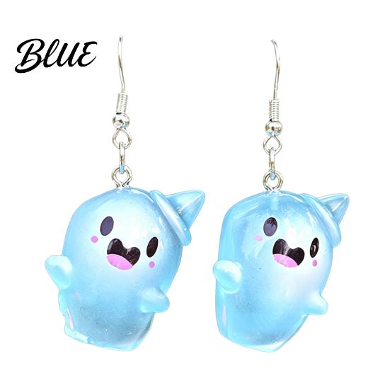 Women Earrings Ghost Glow-in-the-Dark Pendant for Decor Fun Kids Cartoon
