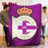 Deportivo La Coruna Pattern Flannel Blanket High Quality All Seasons Warmth and Comfort Perfect for Christmas Gifts.