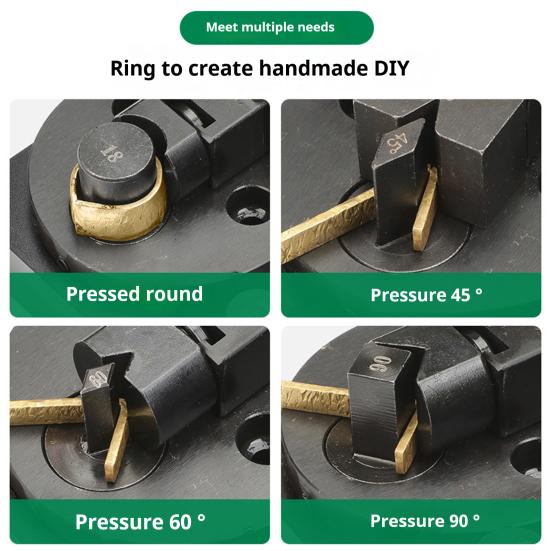 Metalltråd Bøyejigg Sett med Justerbare Matriser Enkel å Bruke Flerbruks Ringbøyer