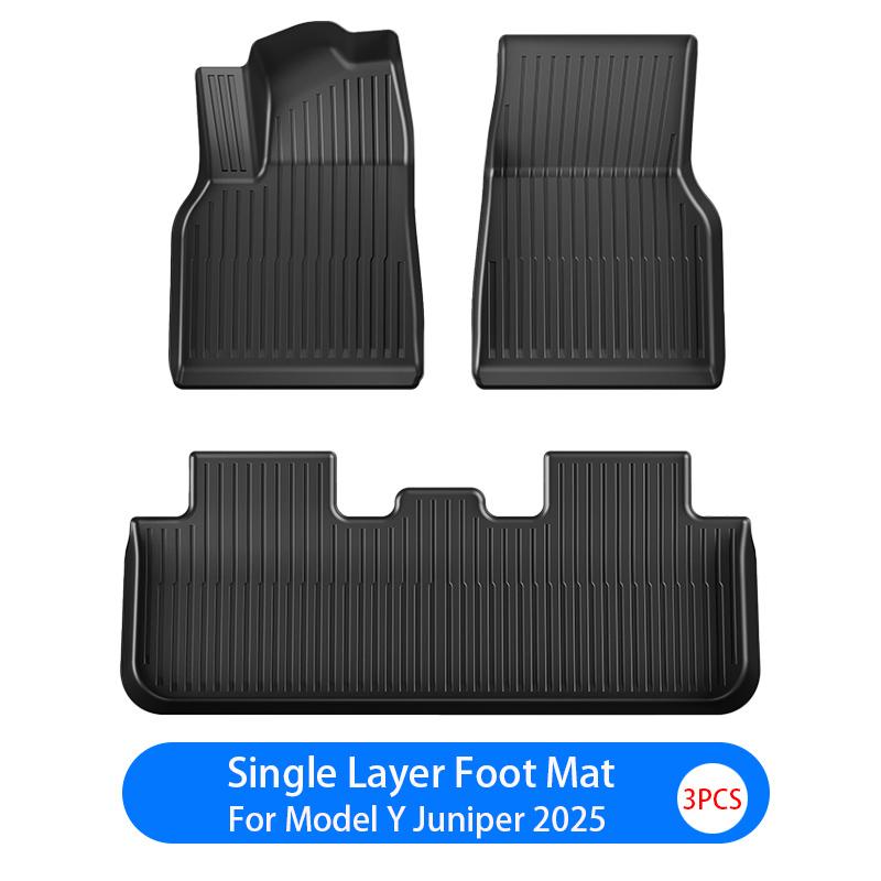 For Tesla New Model Y Juniper 2026+ TPE Floor Mats Waterproof Luggage Mat Wear-resistant Foot Pads ModelY Trunk Mats Accessories