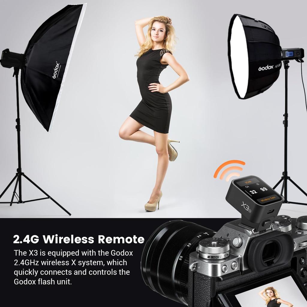 Technical Conformity Mark GODOX X3O Flash Trigger Transmitter TTL Wireless High Speed Sync TTL X3 Trigger Compatible with Olympus Panasonic Cameras