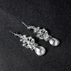 Women Bridal Multi-color Jewelry Set Elegant Fashionable Diamond Alloy Necklace + Earring Set