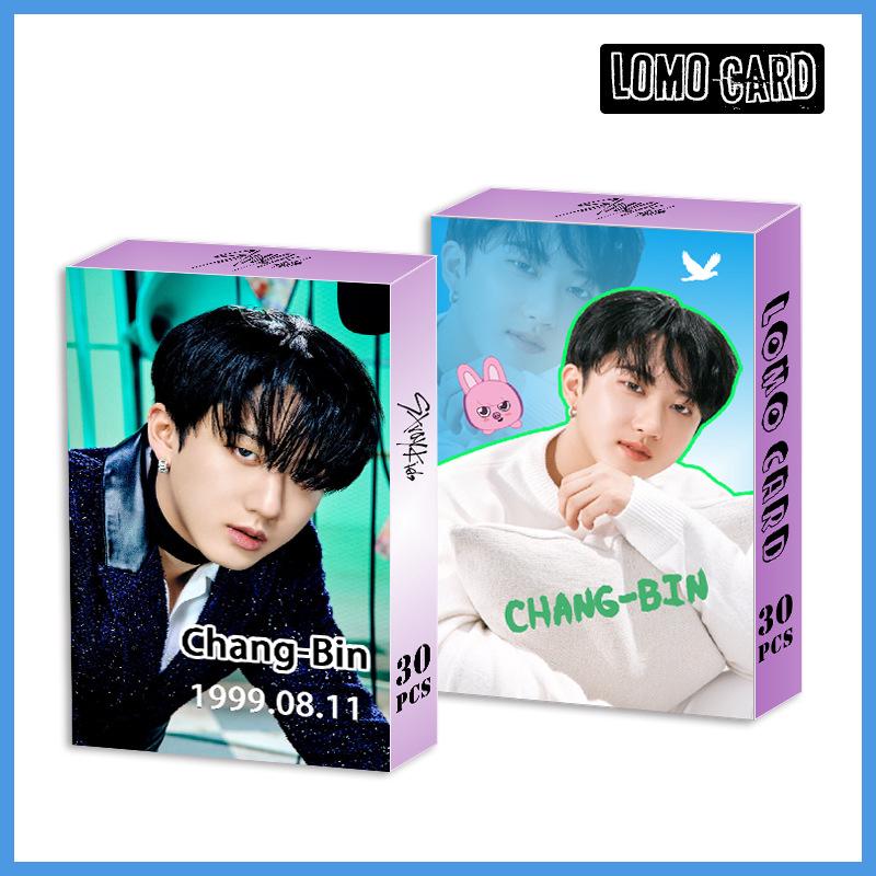Stray Kids LOMO Photocards: Bang Chan, Lee Know, Changbin, Hyunjin Personal Photos