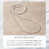 [CRANES COLLECTION] Made in Japan Pearl Necklace, Long, Domestic 6mm Hanadama Pearls, CasualFormal, Double Strand Arrangement, Knot Tie, Case with