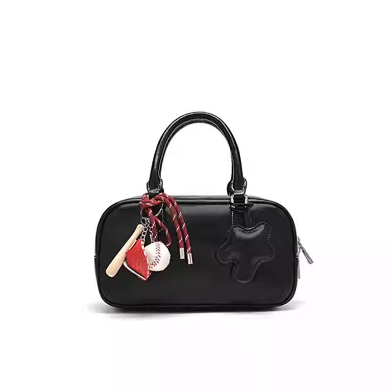 Light Luxury High-end Portable Bowling Bag Women's 2025 New Autumn and Winter Niche Shoulder Messenger Bag
