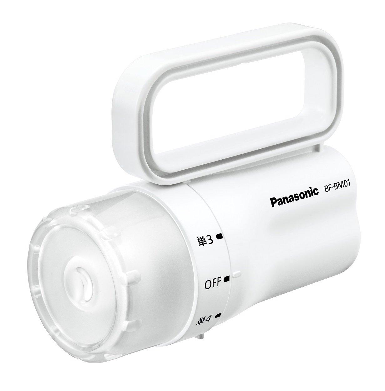 

Panasonic waterproof LED flashlight battery light white BF-BM01P-W білий