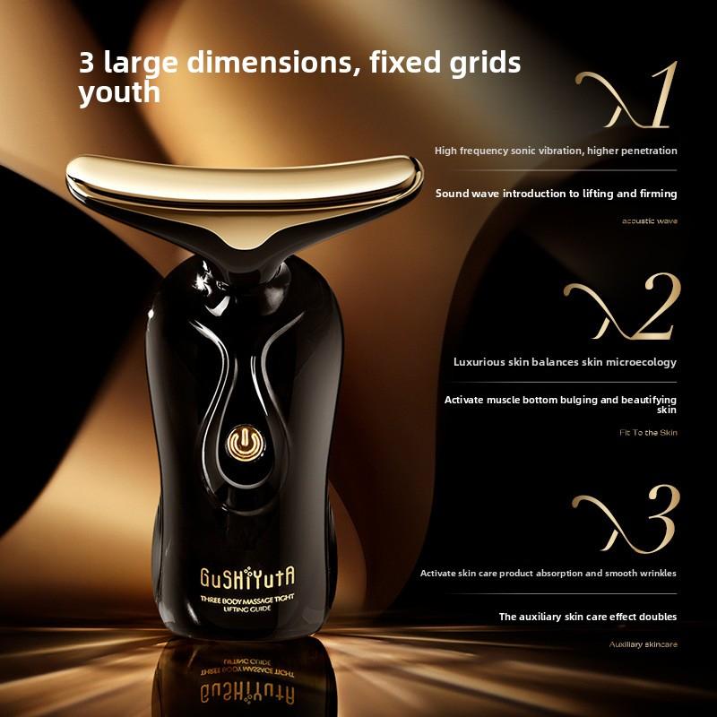 Three-body Massage Firming Lift Introducer, Fading Neck Lines Home Facial Massage Beauty Instrument