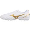 AG Rubber Short Studs TF Rubber Broken Studs Firm Ground, Artificial Turf Soccer Shoes Men's White Gold Mizuno P1GD249407