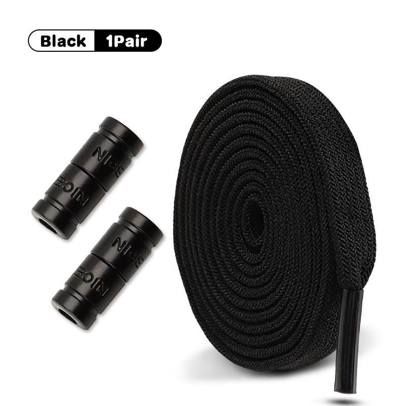 1 Paar Elastische Schoenveters zonder Strikken Capsule Gesp Schoenveters Sneakers Platte Schoenen veters zonder knopen Kinderen Volwassenen Schoenaccessoires