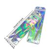 100PCS 2.56 x9.45 inch Pen Bags Holographic Packaging Storage Bag Packaging Bags  Pen Packing