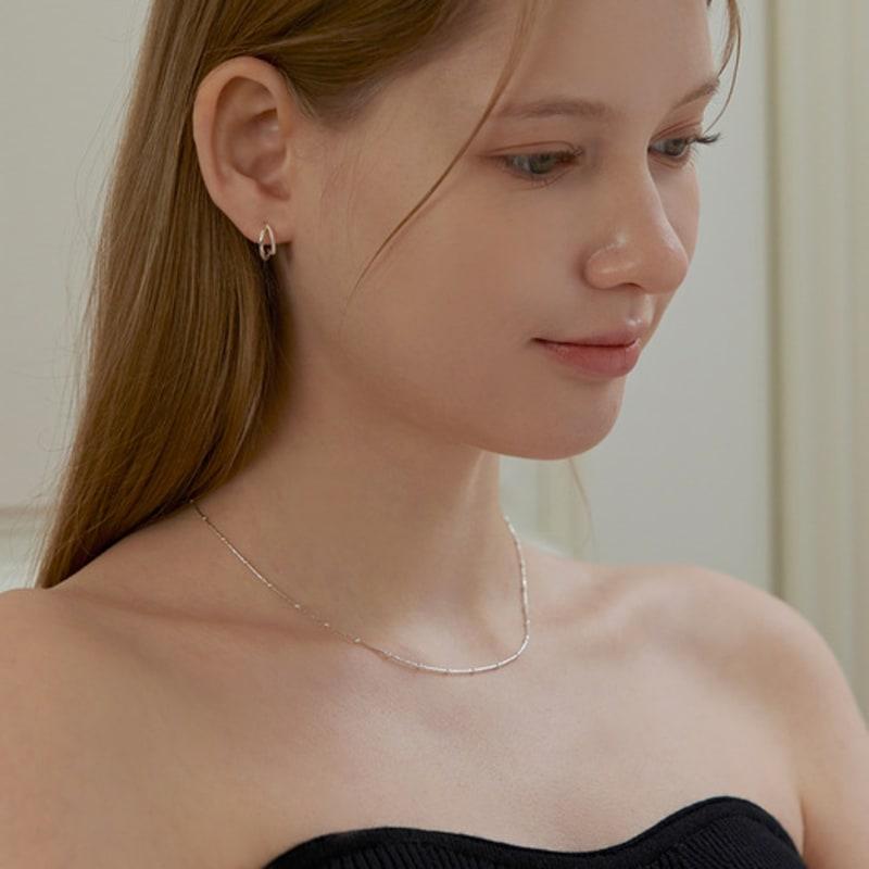 Lewe Point Ball Twisted Chain Necklace