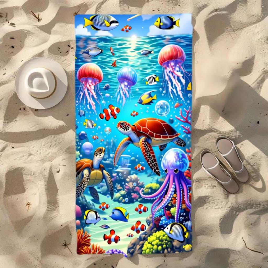 1pc Beach Towel Suitable for Swimming,Pool & Outdoor Use,Quick-Dry Sand-Free Suitable for Swimming,Suitable for Pool
