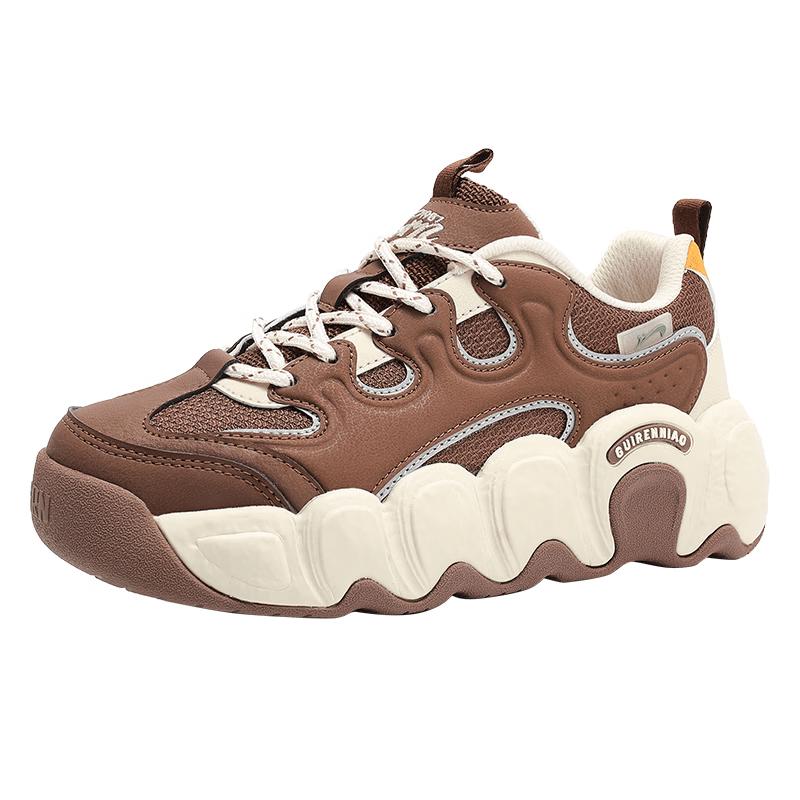 Guirenniao Unisex Retro Platform Sneakers 36